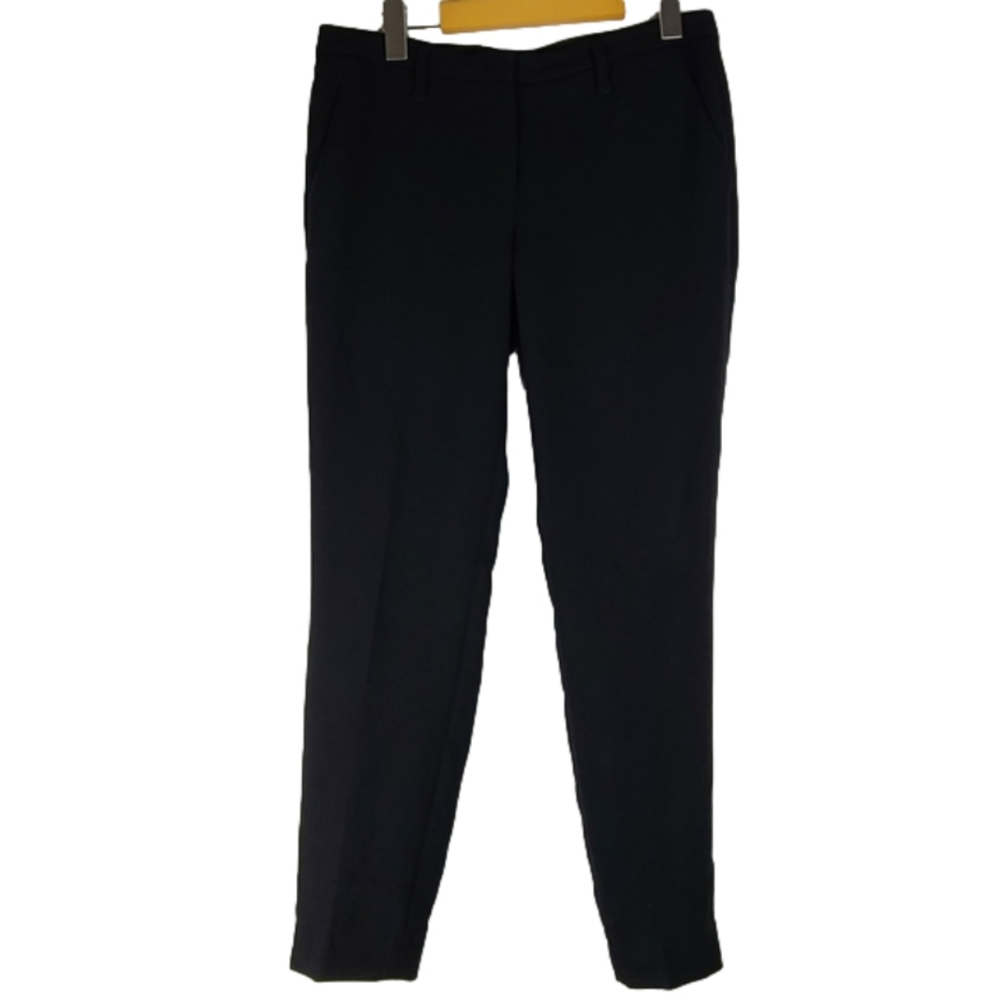 Babaton Aritzia bi-stretch Kendrick black cropped relaxed fit pants, Size 4